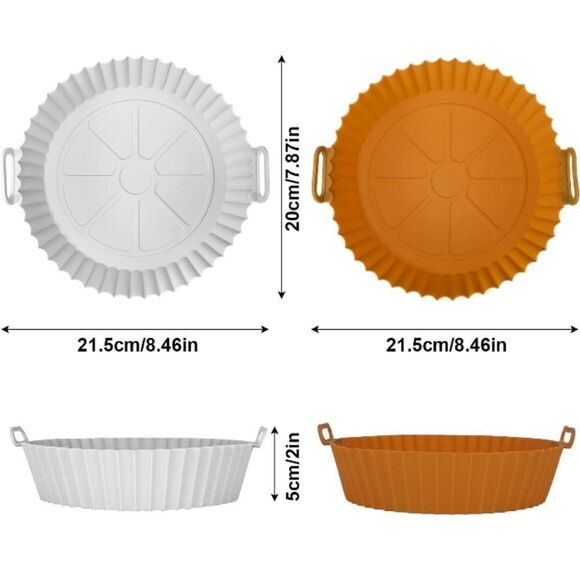 Silicone Round Air Fryer Liners. NIB - Picture 2 of 5